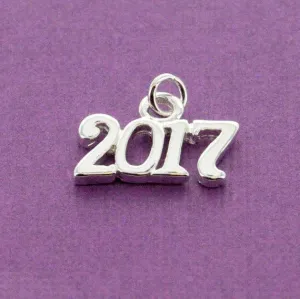 2017 Graduation Silver Plated Charm or Pendant chs0452