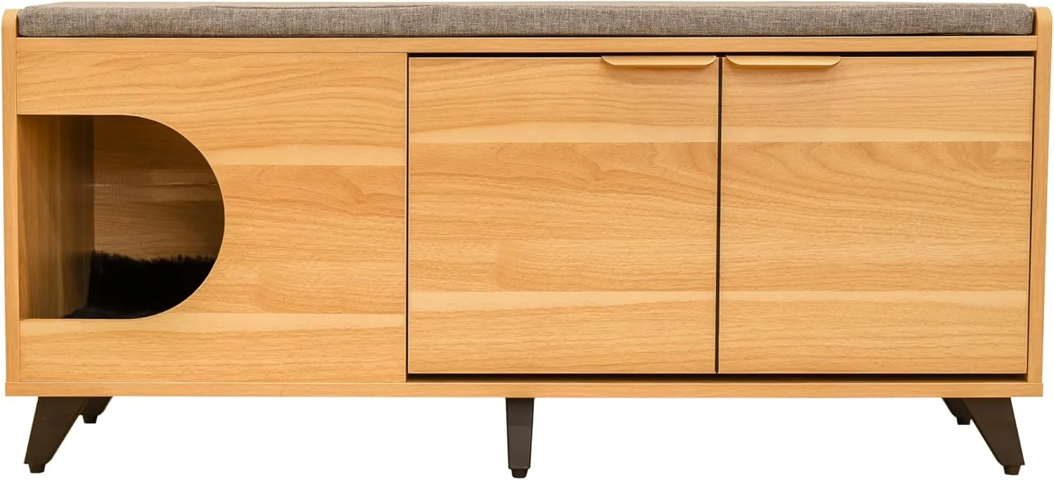 4 Cats & Dogs Tucker Shoe Cabinet - Oak