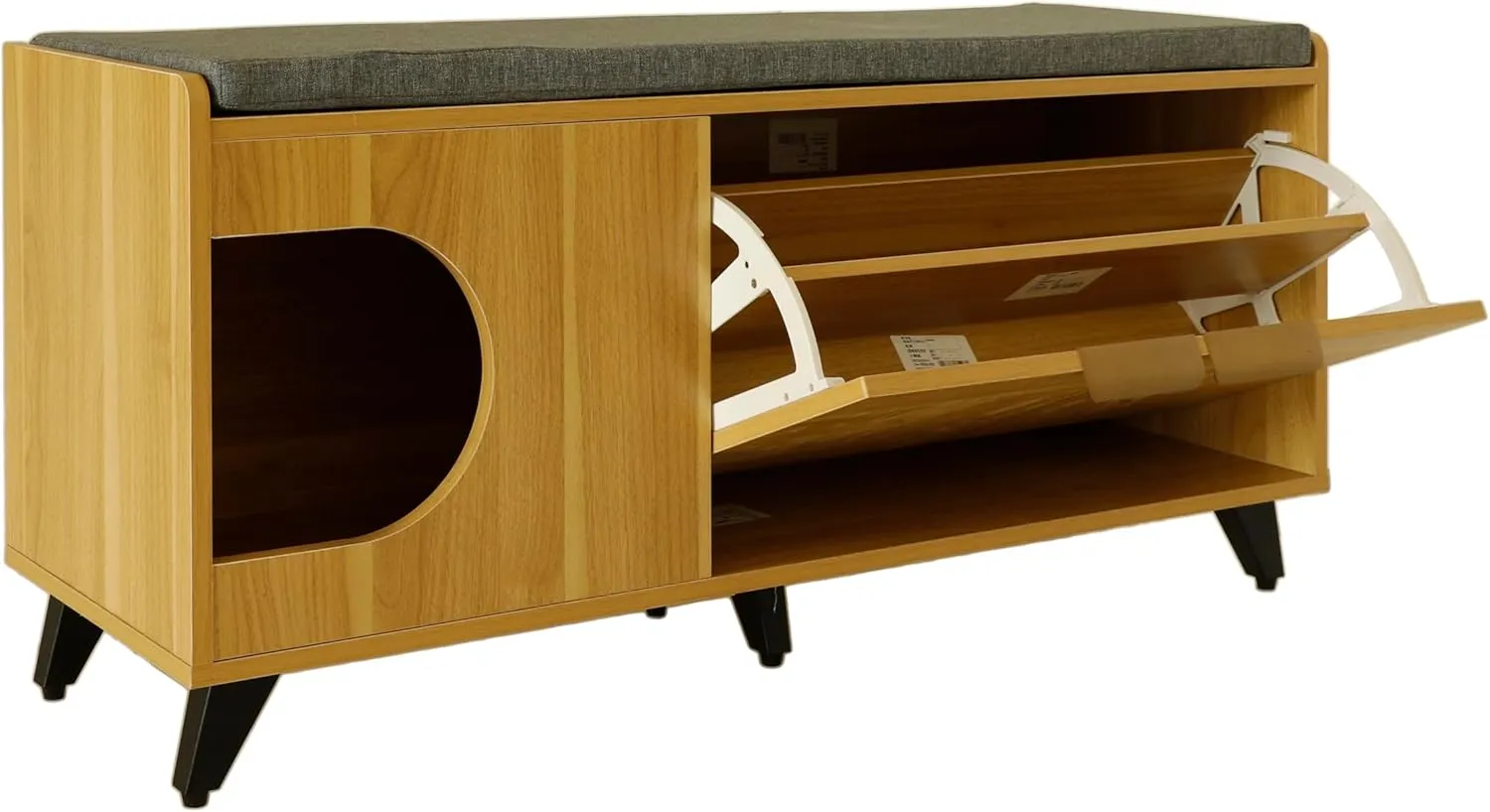 4 Cats & Dogs Tucker Shoe Cabinet - Oak