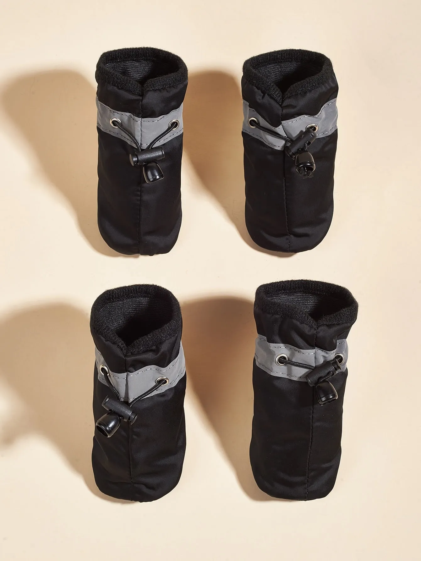 4pcs Plain Pet Shoes