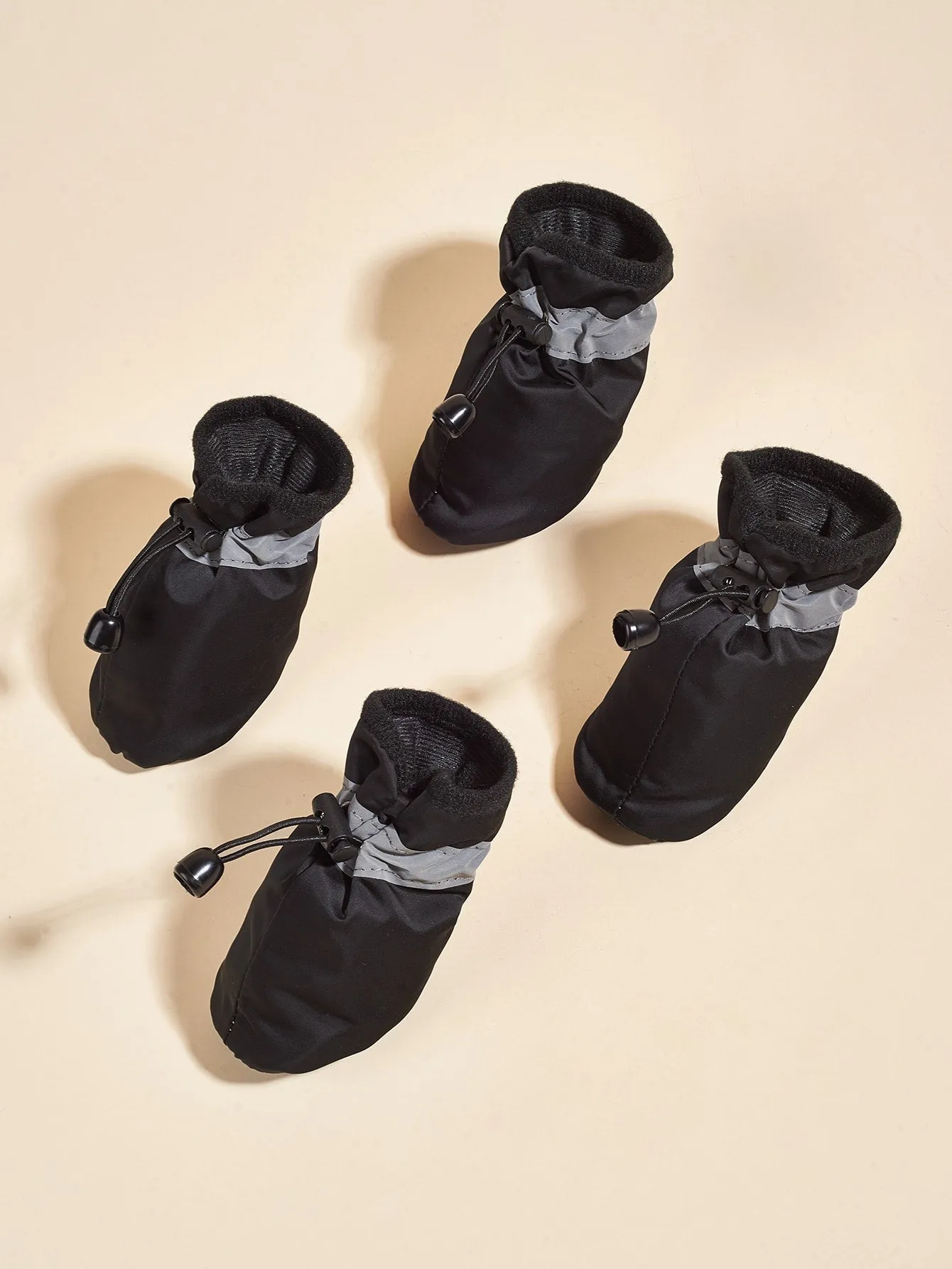 4pcs Plain Pet Shoes