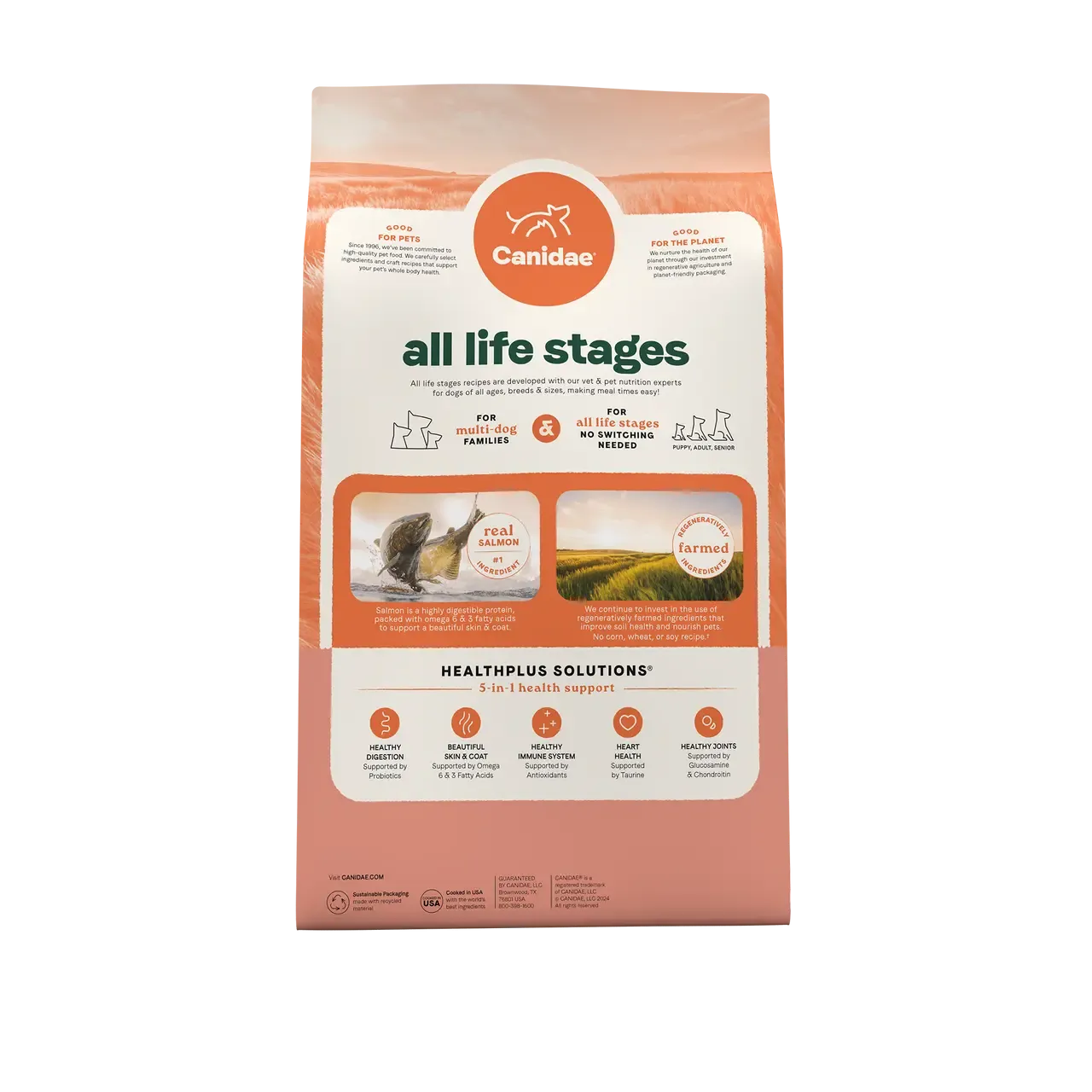 All Life Stages Dry Dog Food, Real Salmon & Ancient Grains Recipe