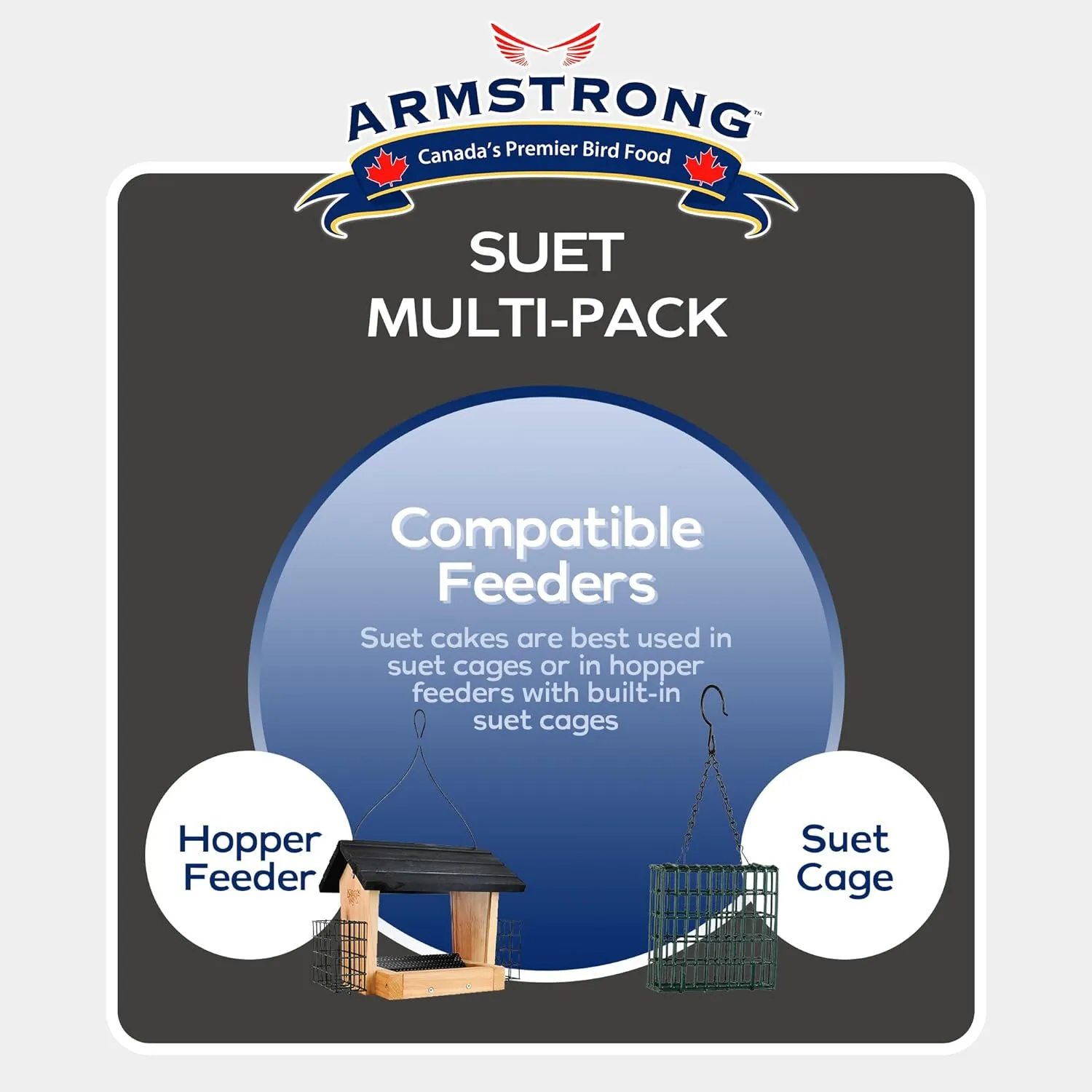 Armstrong Royal Jubilee Suet Variety Pack, Wild Bird Food, Brilliance, Jays Blend, Persistence (12 Pack) 3.6KG