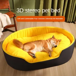 Bed for Dog Cat Pet Kennel Medium Dog Sofa Bed Cushion Pet Calming Dog Bed House Pet Supplies Accessories Four seasons universal