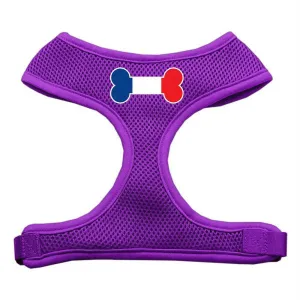 Bone Flag France Screen Print Soft Mesh Harness Purple Large