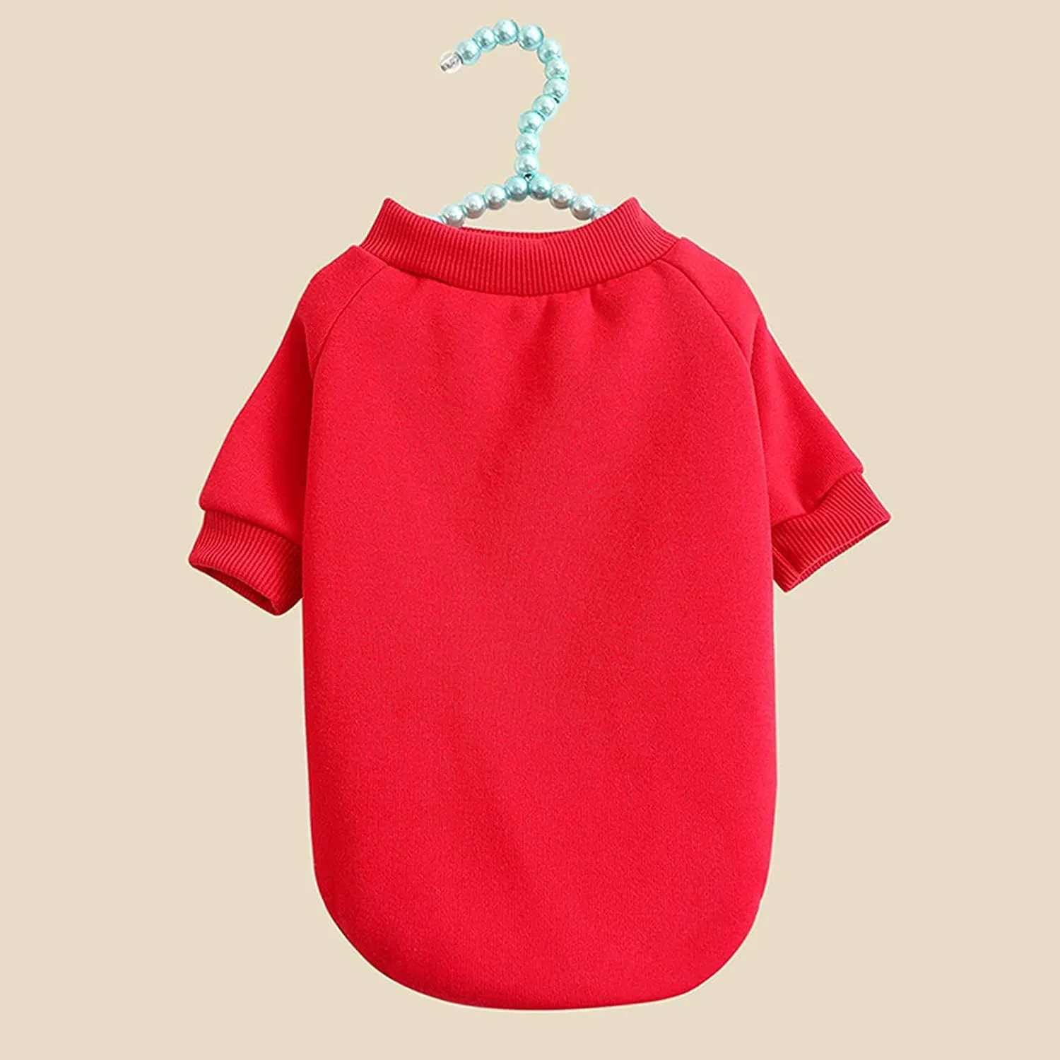 Cat Sweaters Shirts for Cats - Hairless Cat Cotton Tshirts Pet Clothes - Pullover Kitten T-Shirts with Sleeves - Cats & Small Dogs Apparel (Red, Large)
