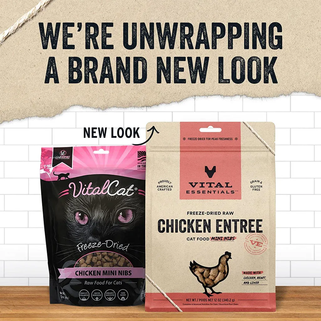 Chicken Mini Nibs Freeze-Dried for Cats 12oz