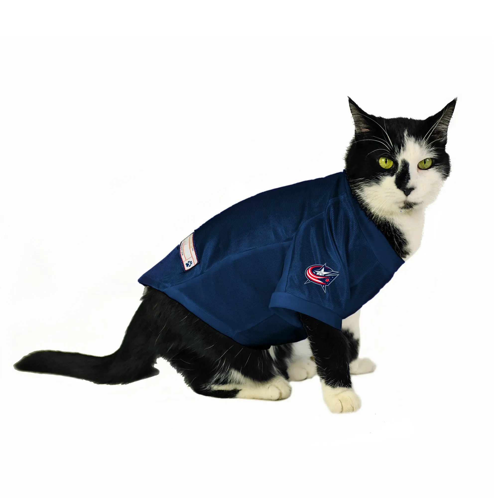 Columbus Blue Jackets Custom Pet Stretch Jersey