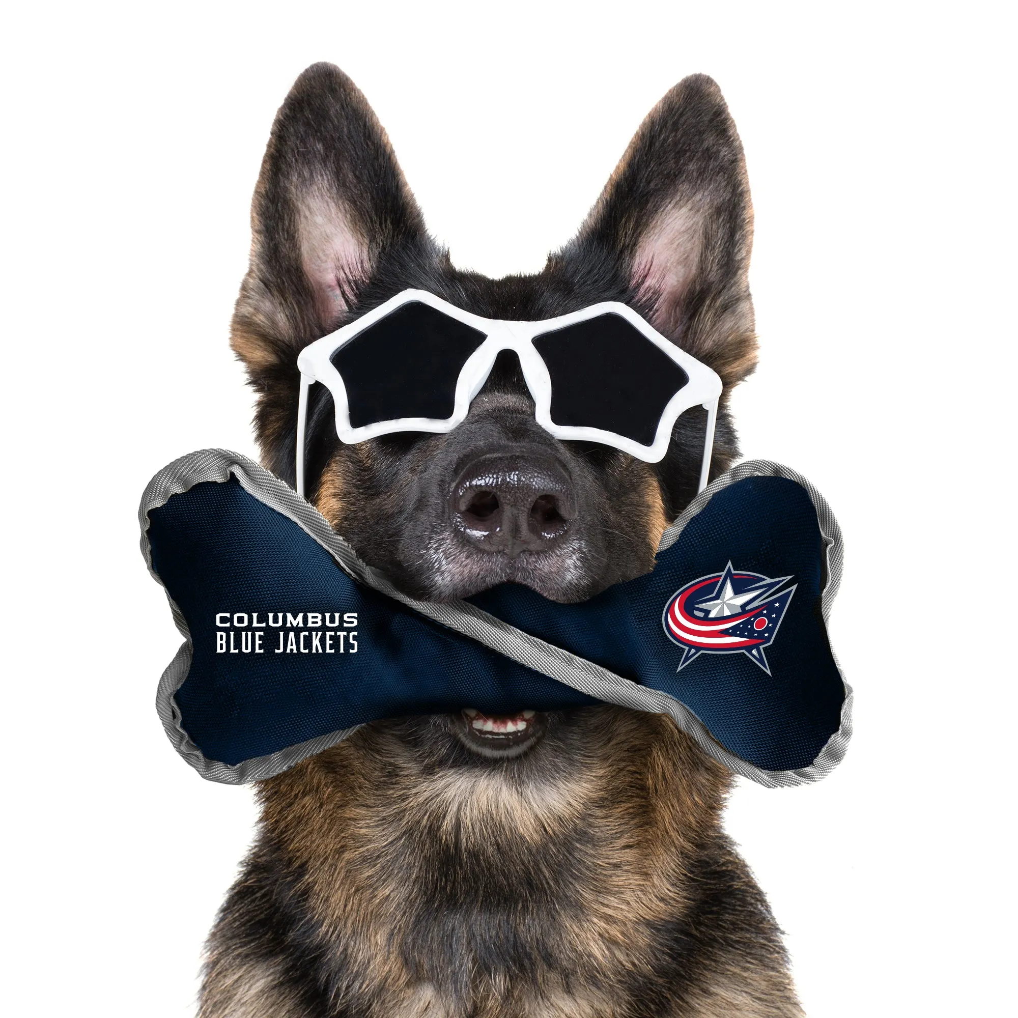 Columbus Blue Jackets Pet Tug Bone