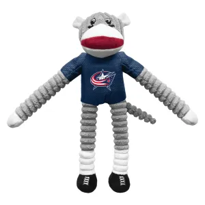 Columbus Blue Jackets Team Sock Monkey Pet Toy