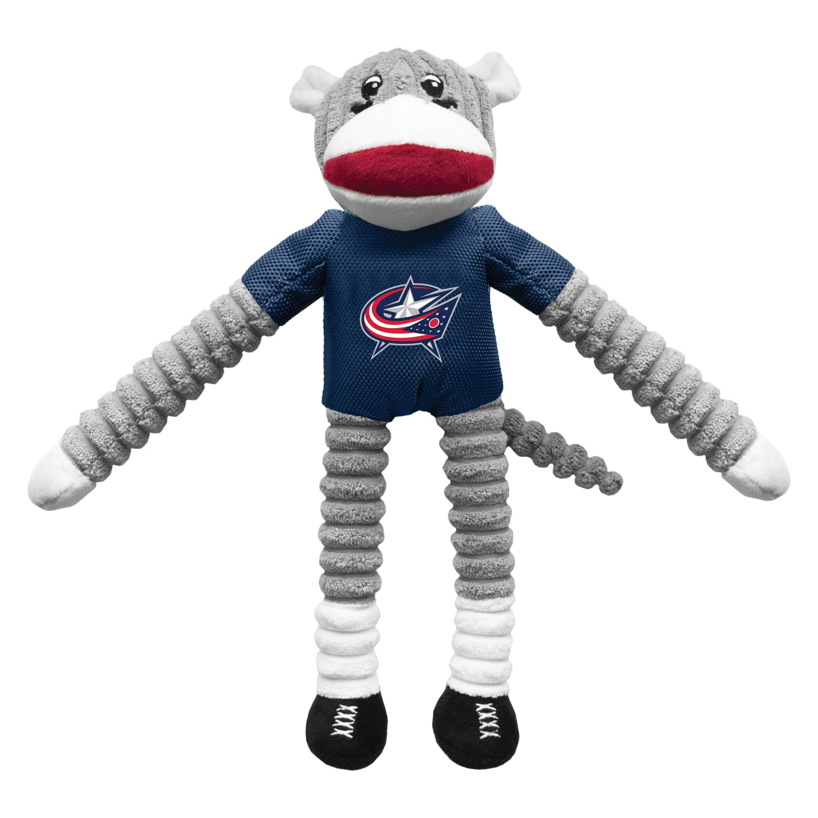 Columbus Blue Jackets Team Sock Monkey Pet Toy