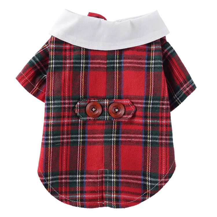 Dog / Cat Holiday Plaid Jacket
