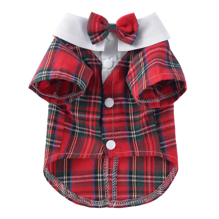 Dog / Cat Holiday Plaid Jacket