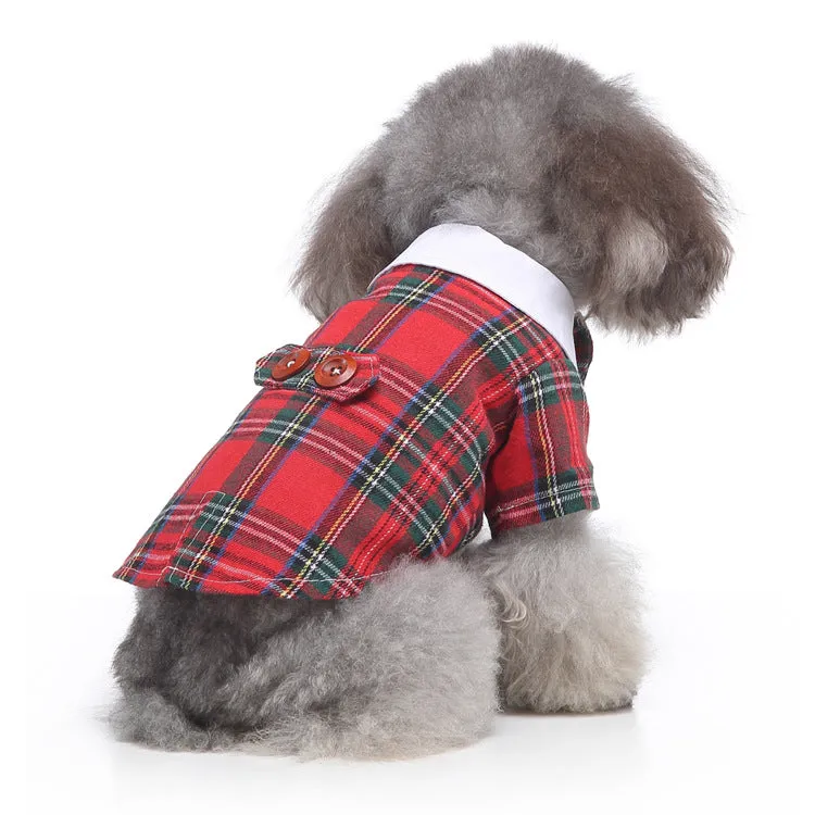 Dog / Cat Holiday Plaid Jacket