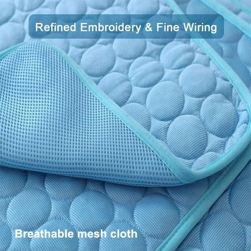 Dog Cooling Mat Pad Washable Breathable Pet Dog Bed