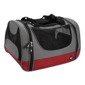 DogIt Explorer Soft Tote Bag Burgundy & Grey