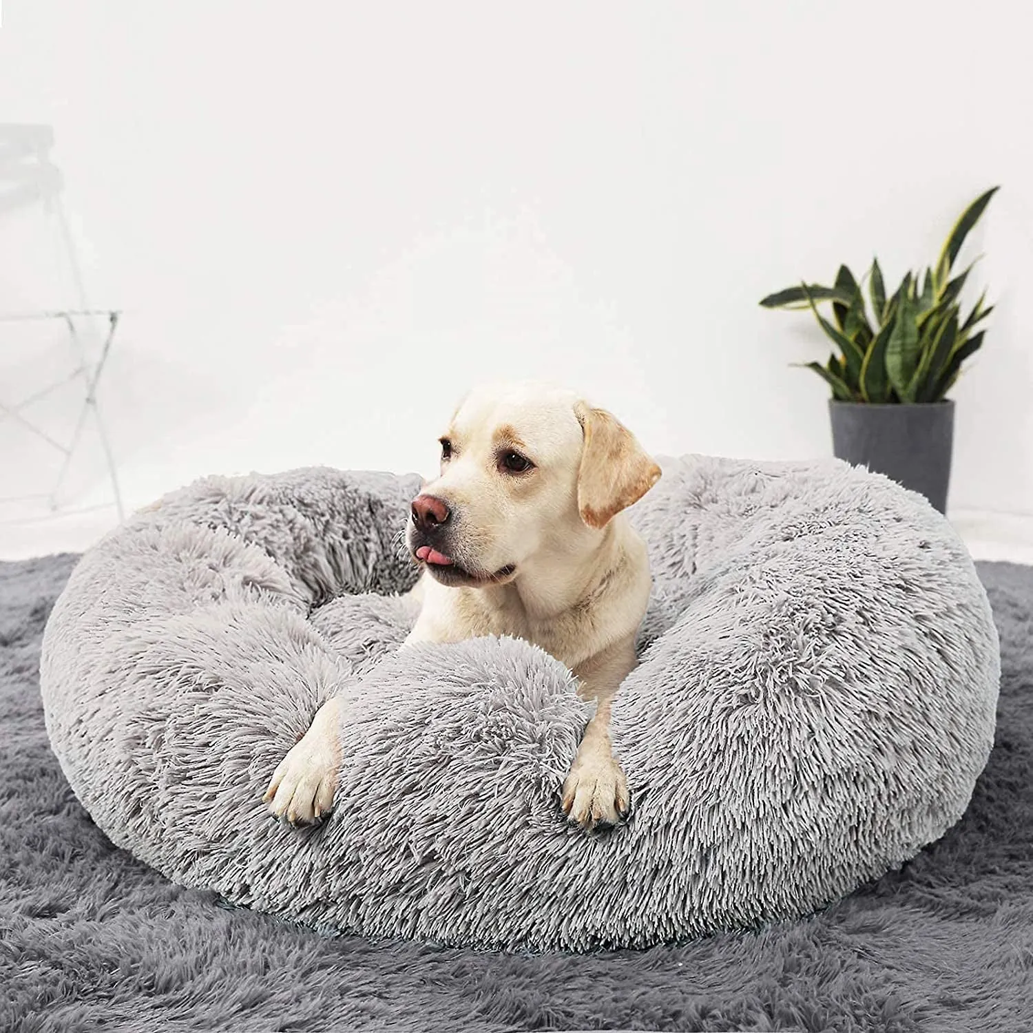 Donut Dog Bed Cuddler, for Medium Large Dogs,