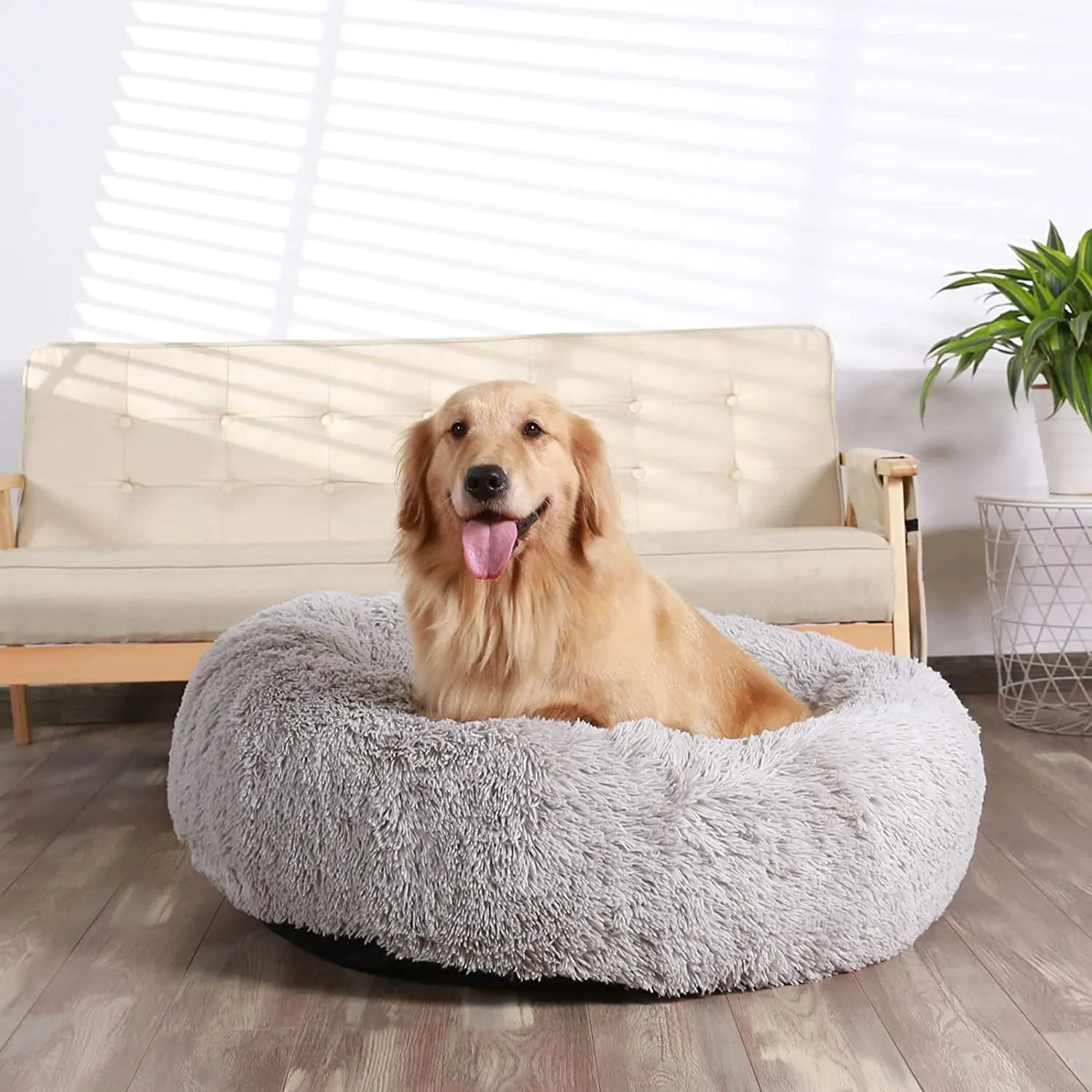 Donut Dog Bed Cuddler, for Medium Large Dogs,