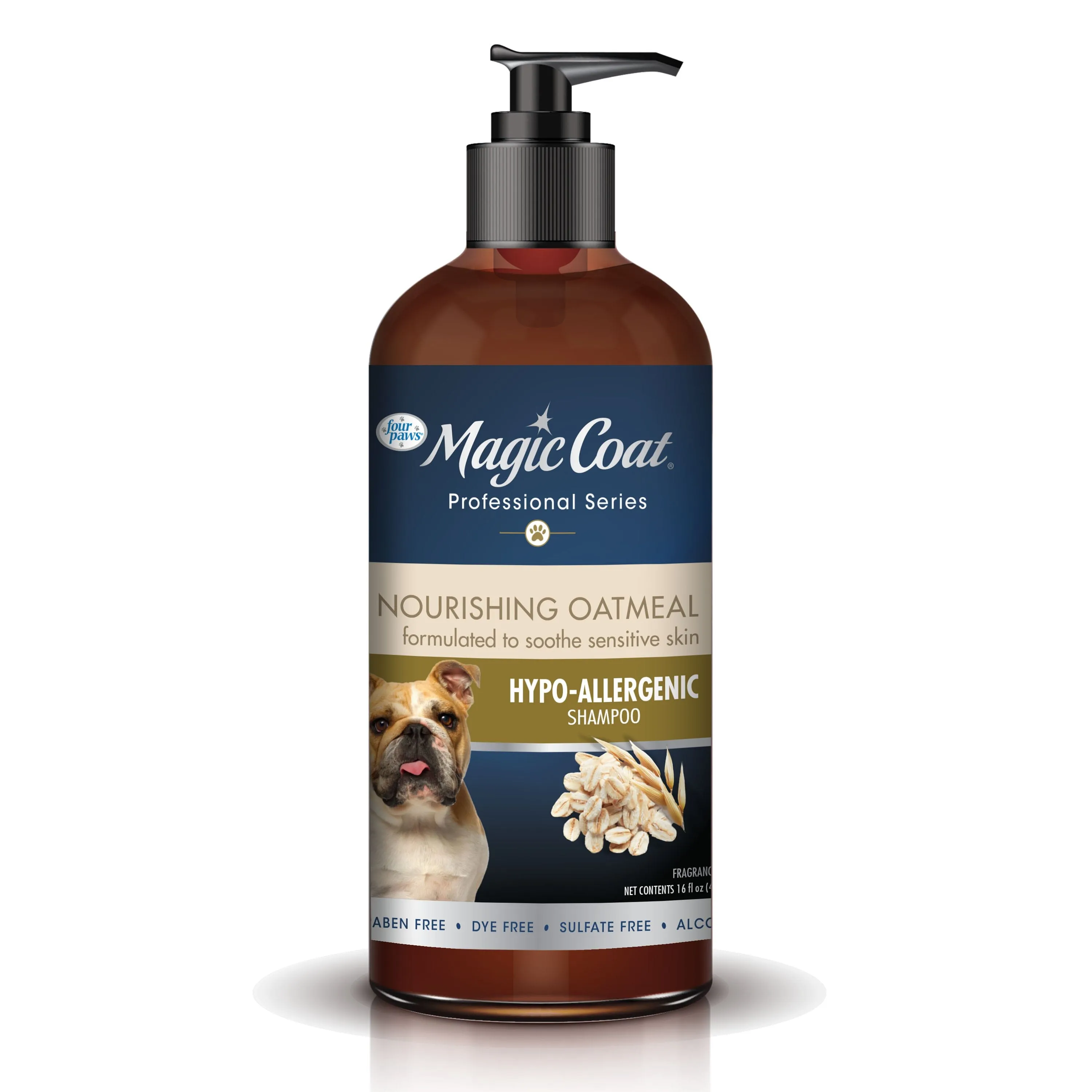 Four Paws Magic Coat Professional Series Nourishing Oatmeal Hypo-Allergenic Dog Shampoo Hypo-Allergenic - 16 Fl. Oz
