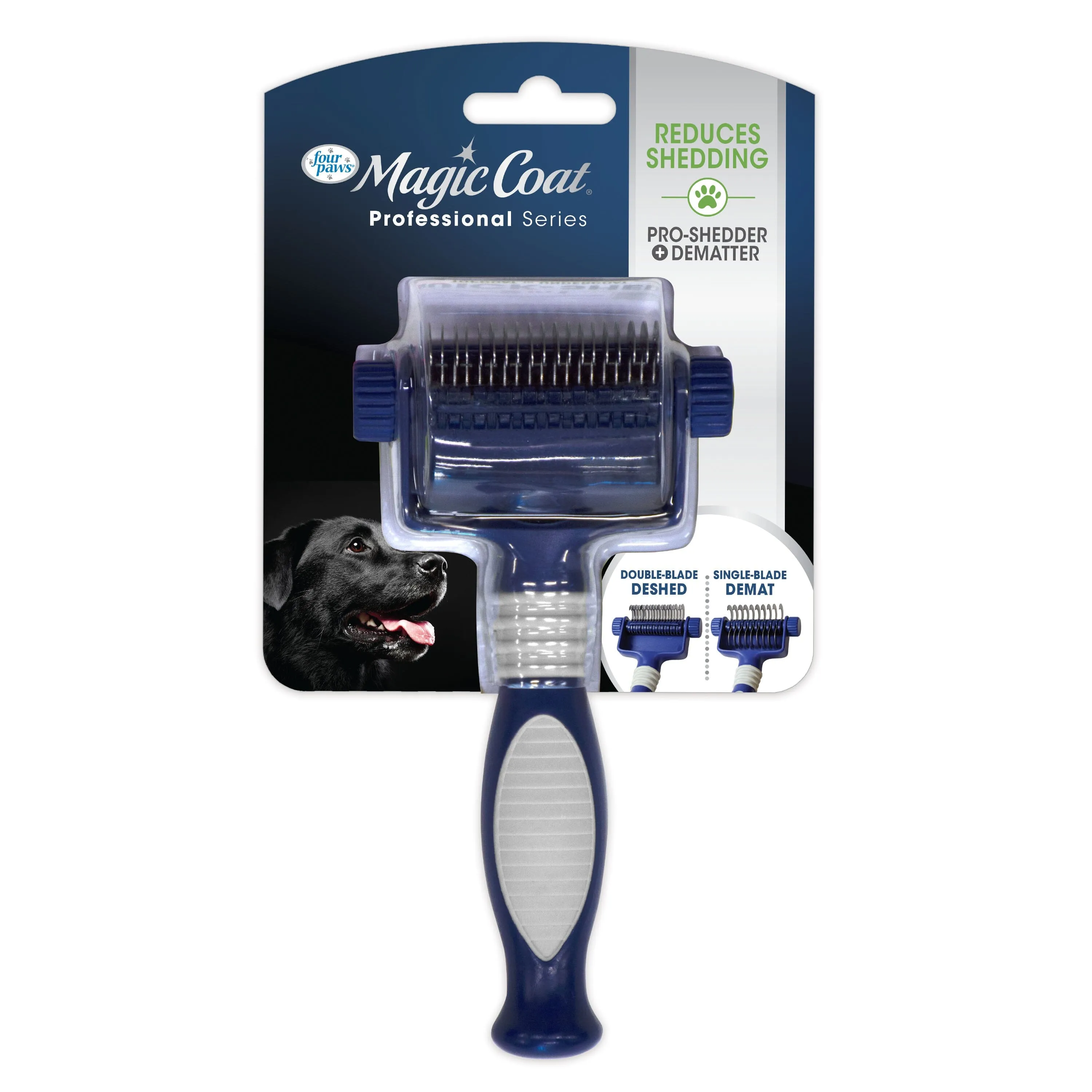 Four Paws Magic Coat Professional Series Pro-Shedder   Dematter Dog Deshedding Tool - One Size