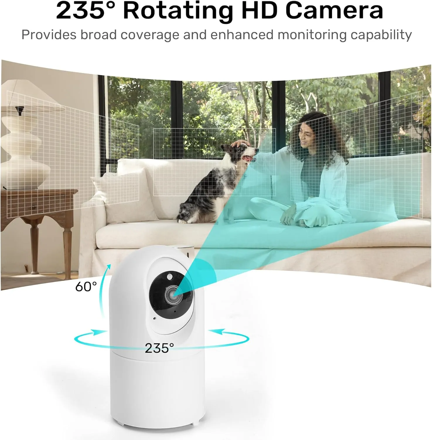 FUKUMARU Automatic Cat Feeder with Rotating Camera,1080P HD Video with Night Vision, 5G WiFi APP Control Pet Feeder, 2-Way Audio, Low Food, Motion & Sound Alerts
