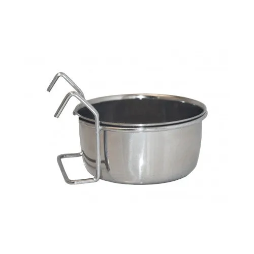 Happy Pet Coop Cup Food and Water Bowl with Hook Holder 150ml