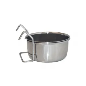 Happy Pet Coop Cup Food and Water Bowl with Hook Holder 150ml