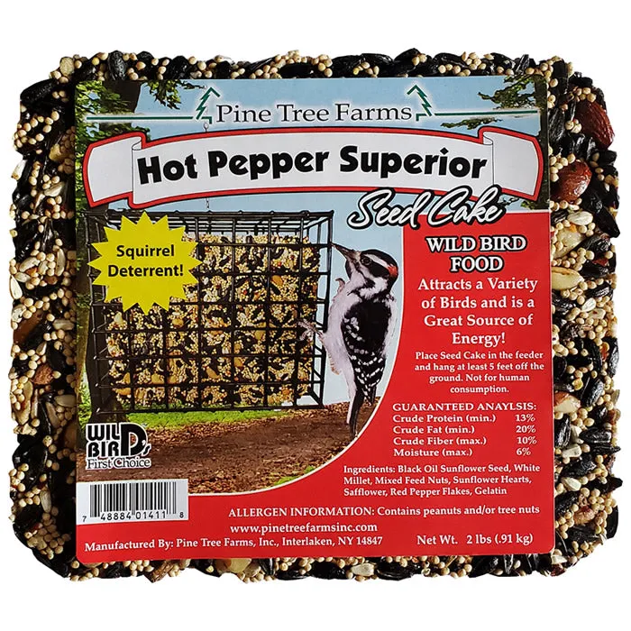 Hot Pepper Superior Blend Seed Cake, Large
