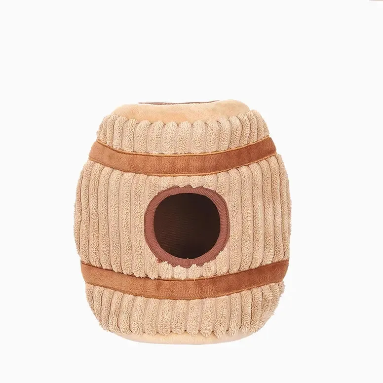 Hugsmart Pet Food Party Wine Barrel Interactive Dog Toy