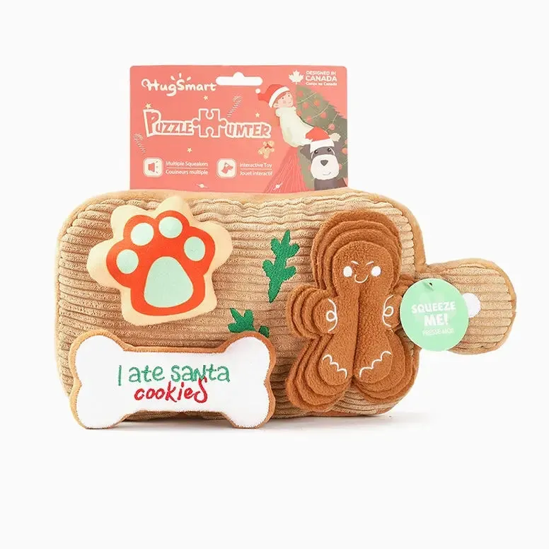 Hugsmart Pet Happy Woofmas Cookie Board Plush Dog Toys
