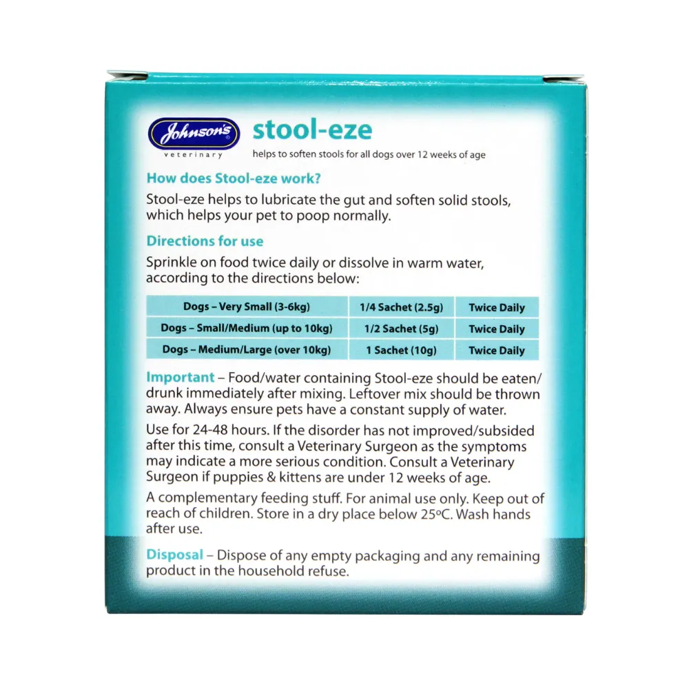 Johnson's Stool-Eze for Dogs