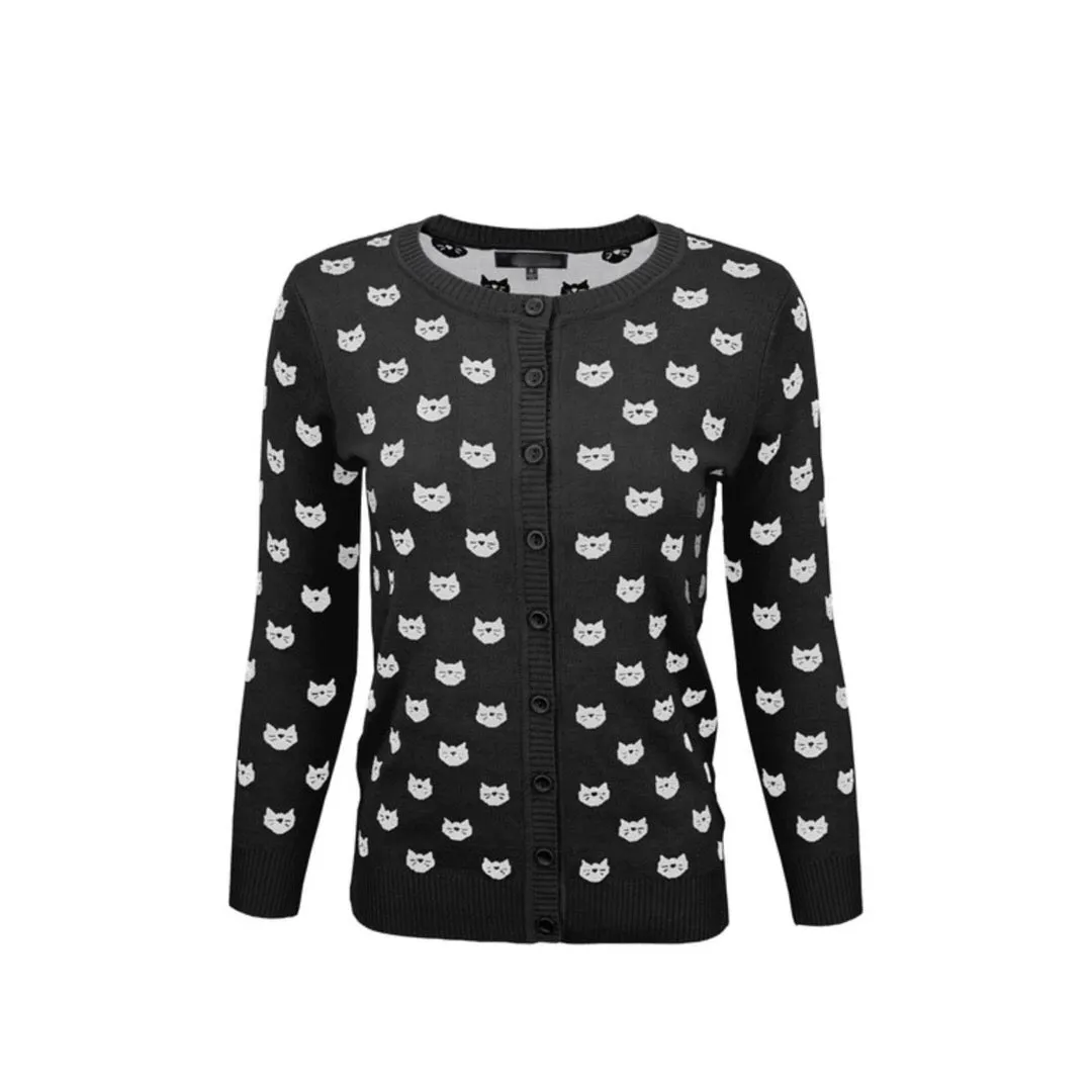 Kitty Face Cardigan