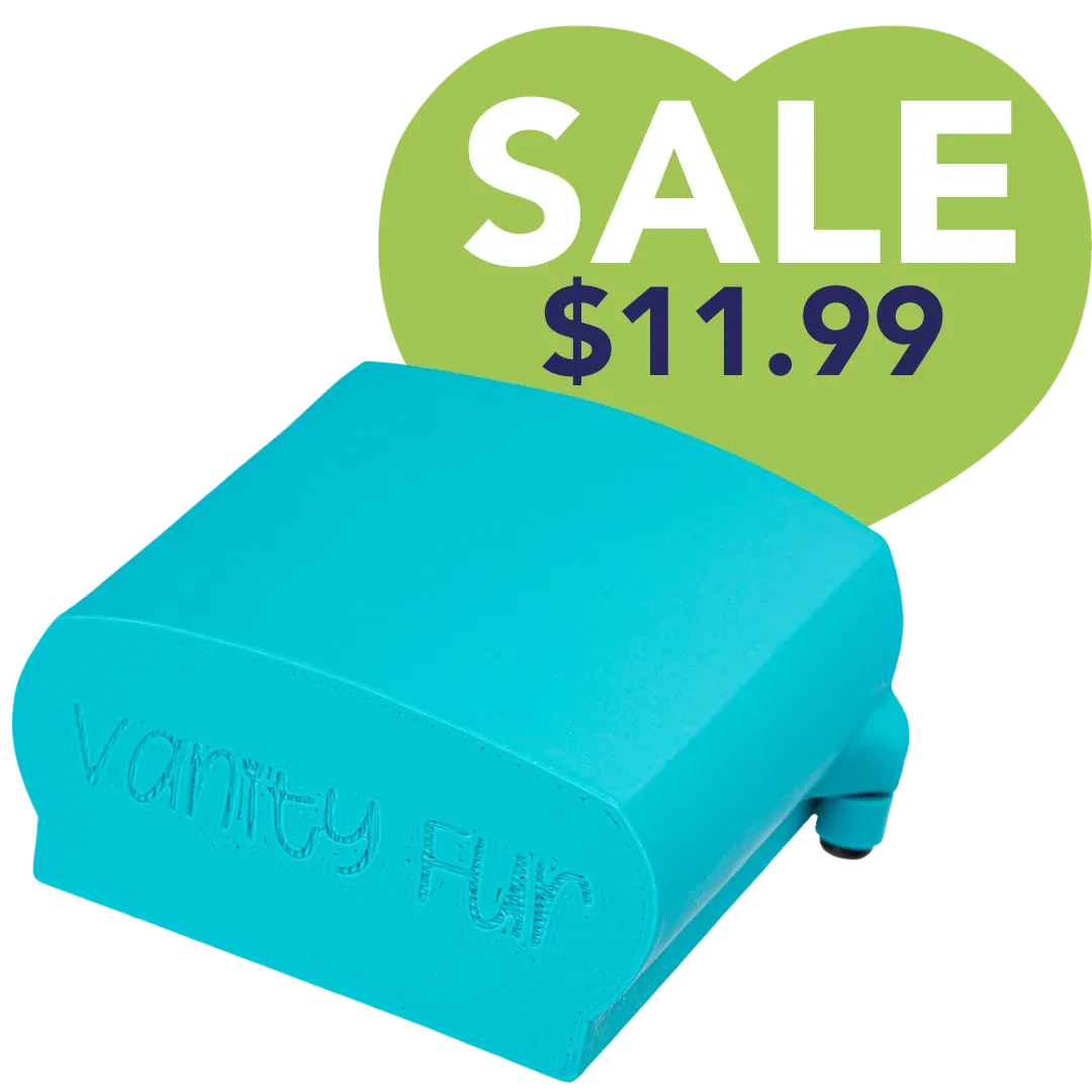Large Brush Cover Cyan by Vanity Fur