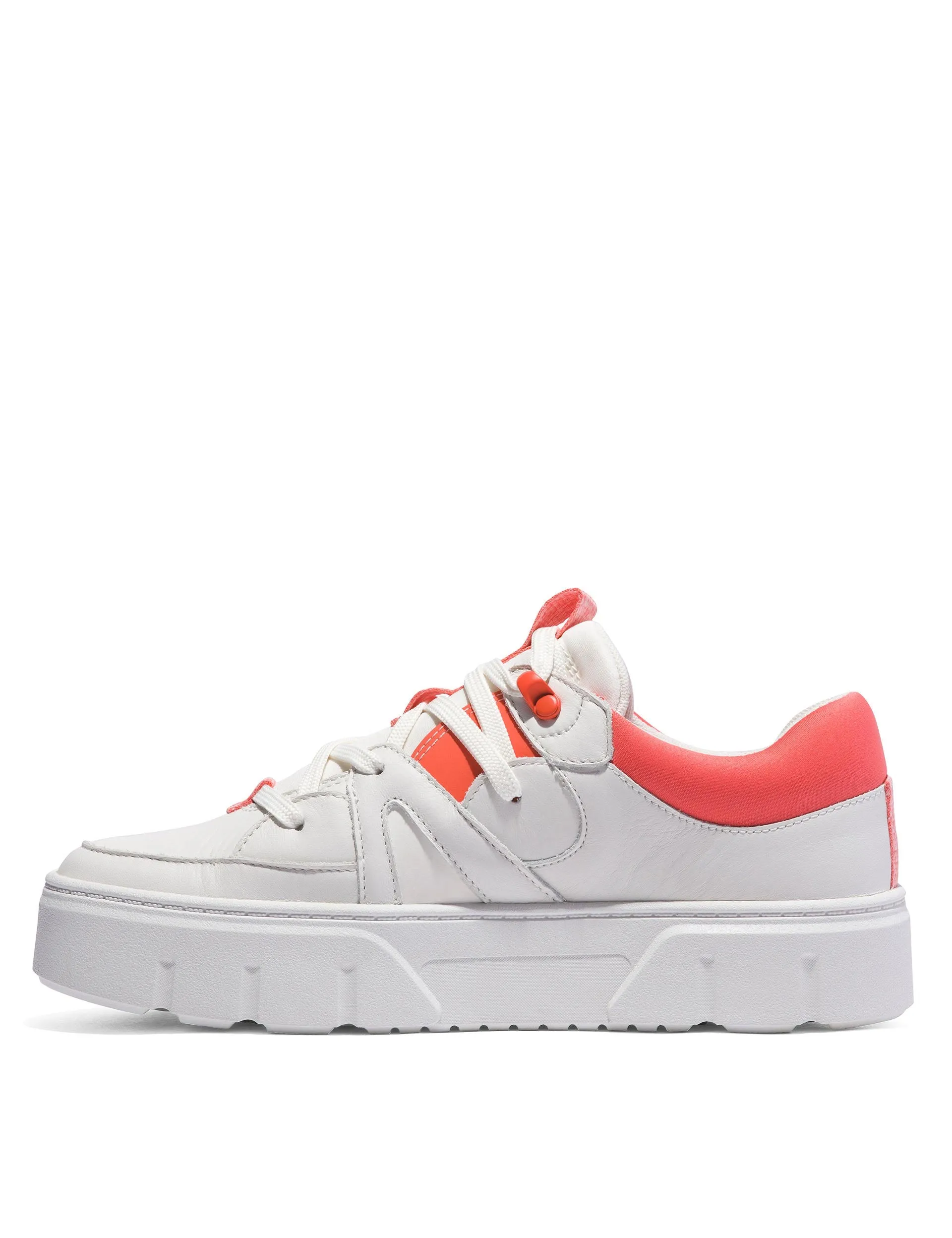 Laurel Court Lace-Up Low Trainer - White