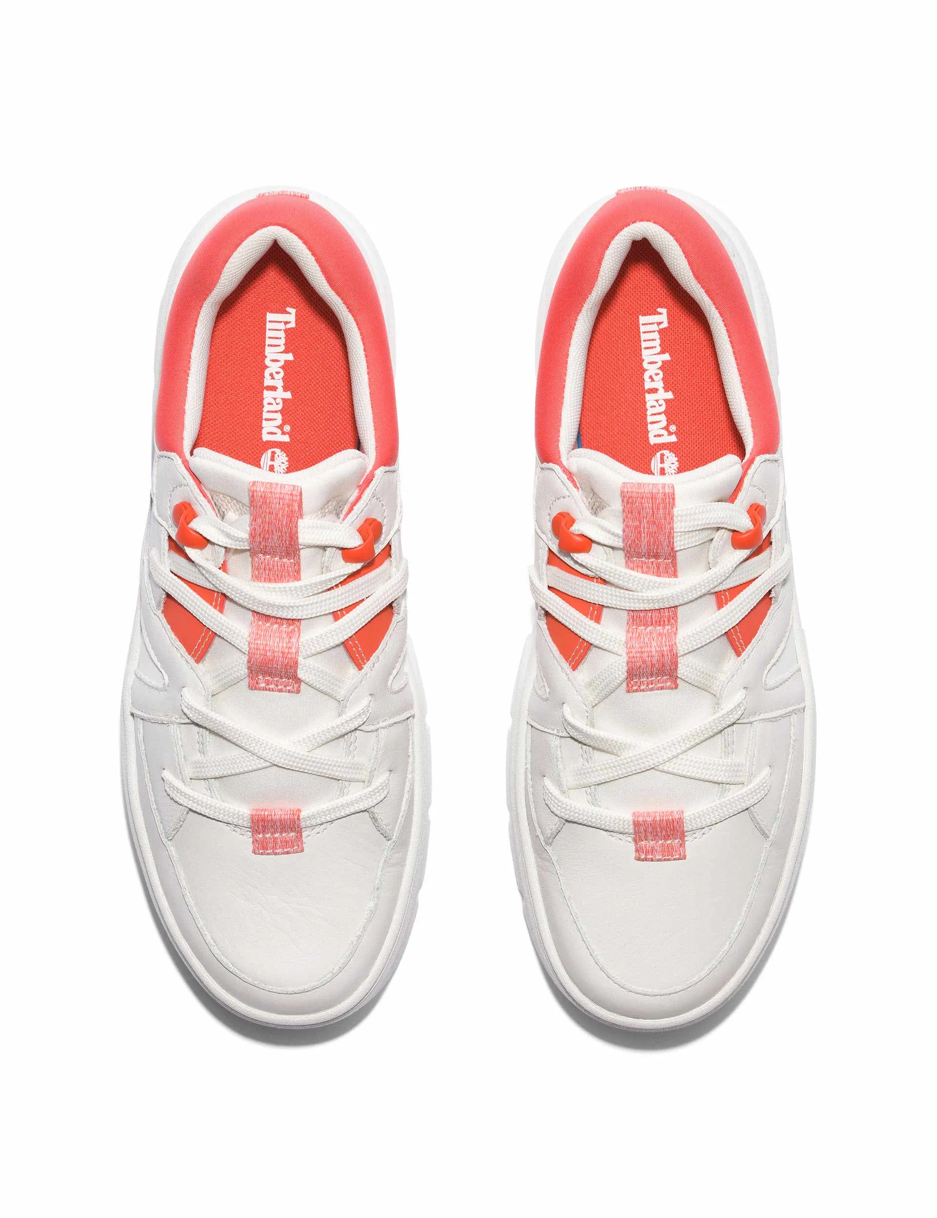 Laurel Court Lace-Up Low Trainer - White