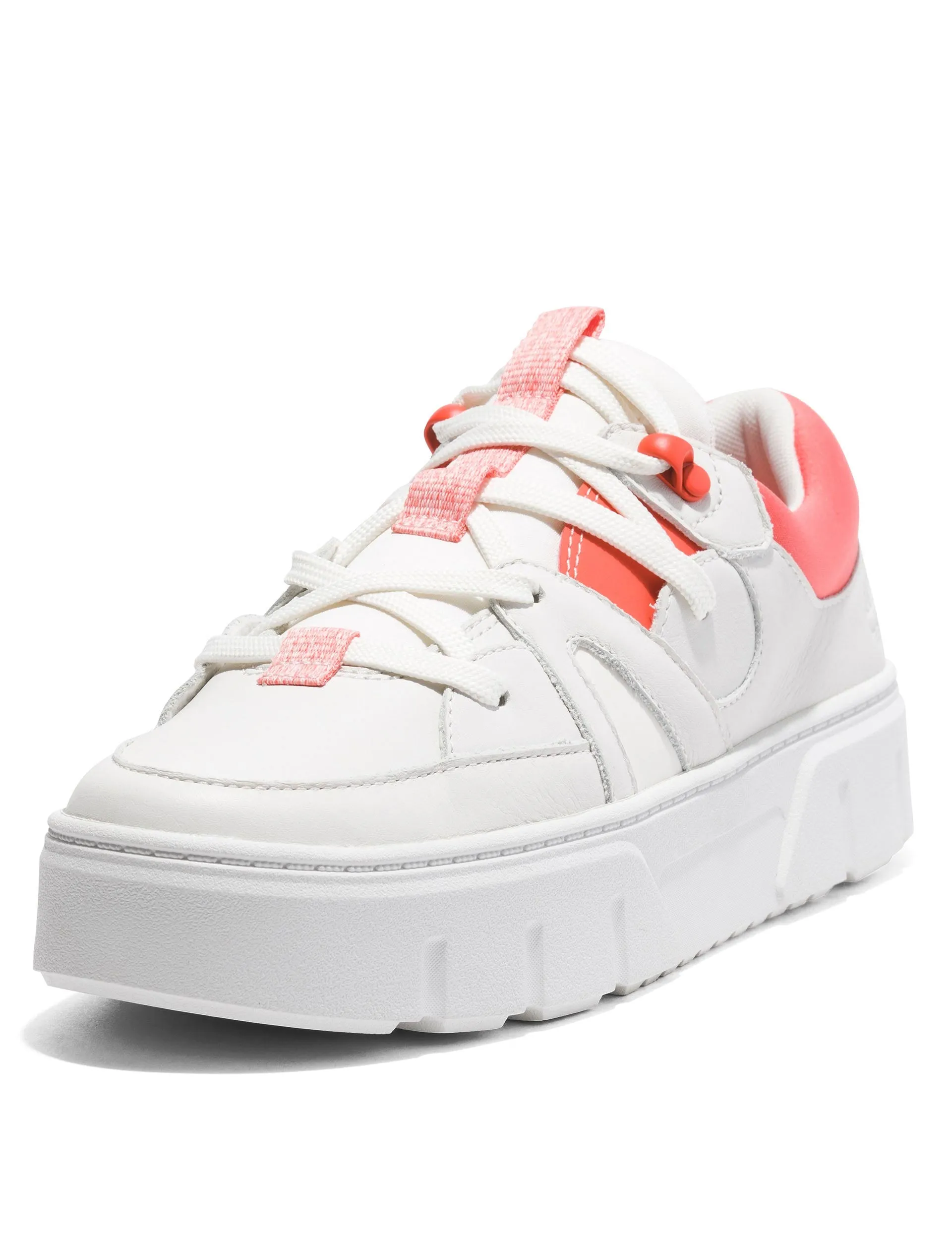 Laurel Court Lace-Up Low Trainer - White