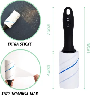 Lint Roller for Pet Hair Extra Sticky Reusable Lint Remover with Refills for Clothes, Floors & Furniture (450 Sheets)