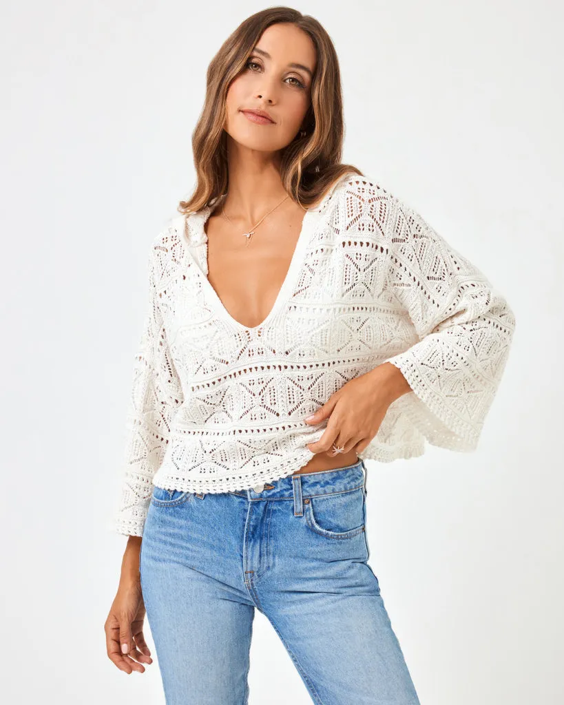L.Space Diamond eyes sweater - CREAM