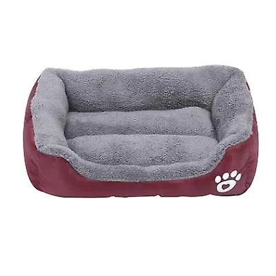 M 54*42cm wine red Pet cat, dog bed, soft and comfortable pet nest AZ21818