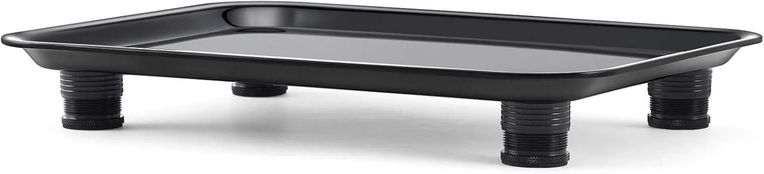 Marsui Ant Proof Cat Dog Bowl Tray Equipped with Height Adjustable Legs 17.1x12.6x0.8 Inches Reliable Floor Cat Food Tray for Crawling No Pest Pet Food Feeding Station(Without Repellent Gel)