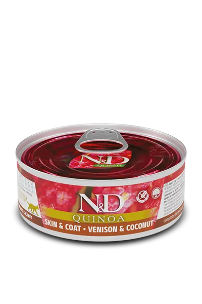N&D Farmina RAWCAN Quinoa Skin & Coat Venison & Coconut for Cat Single 2.8oz