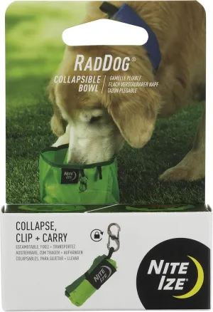 Nite IZE RadDog Collapsible Dog Bowl, Lightweight Food and Water Bowl