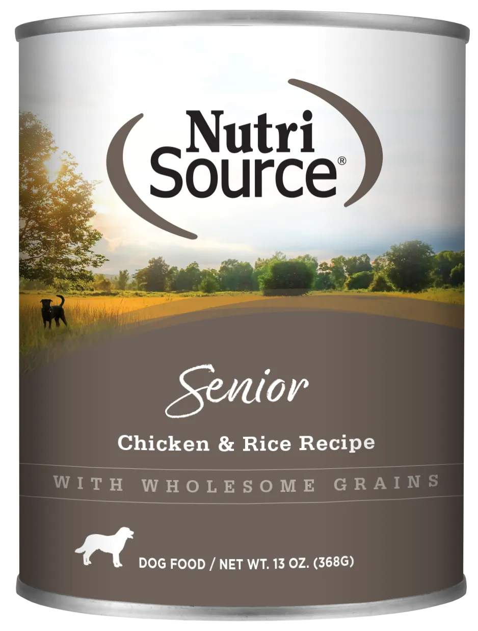 Nutriosurce Senior Chicken & Rice Wet Dog Food 13oz