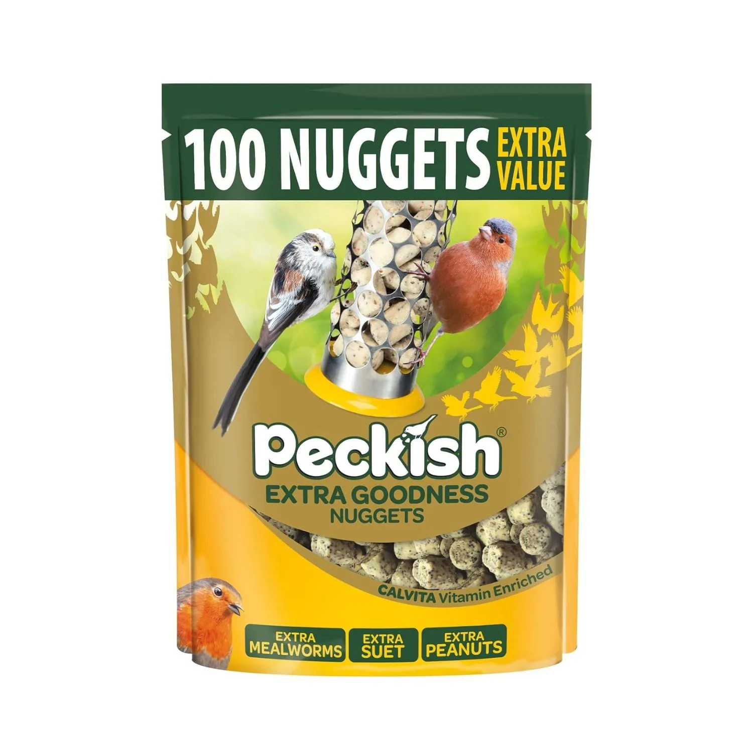 Peckish Extra Goodness High Energy Suet Nuggets for Wild Birds