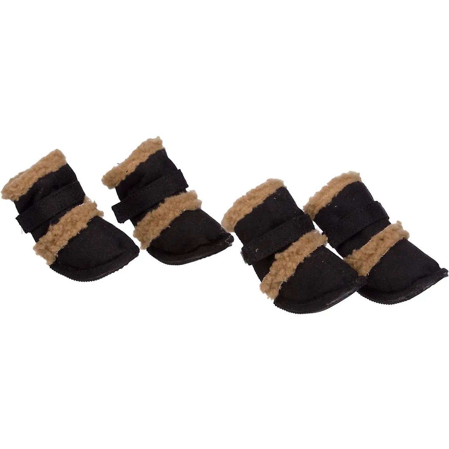 Pet Life ® 'Duggz' 3M Insulated Winter Fashion Dog Shoes Booties - Set of 4