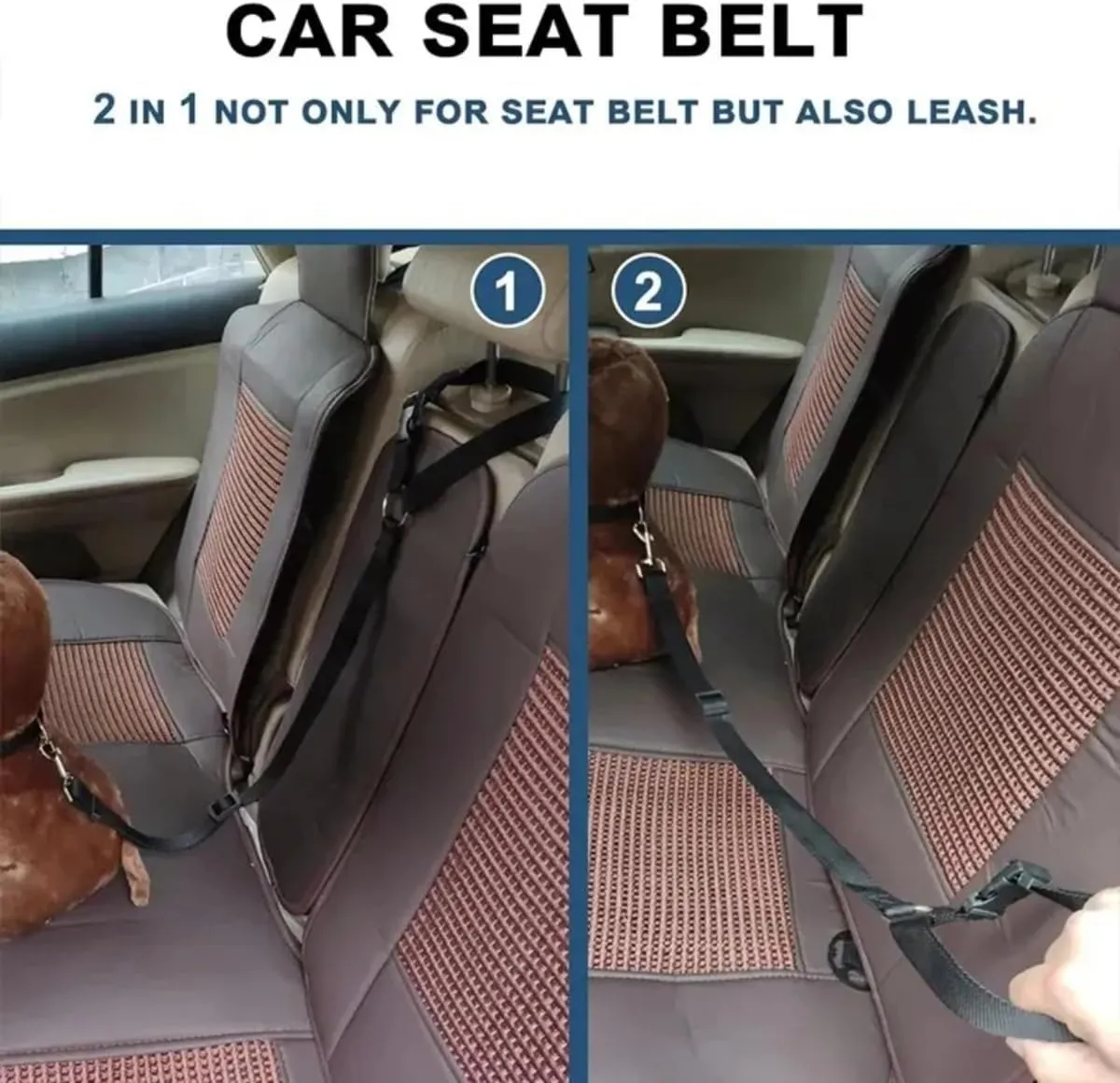 Pet Products Practical Cat Dog Safety Adjustable Car Seat Belt Harness Leash Puppy Seat-Belt Travel Clip Strap Leads