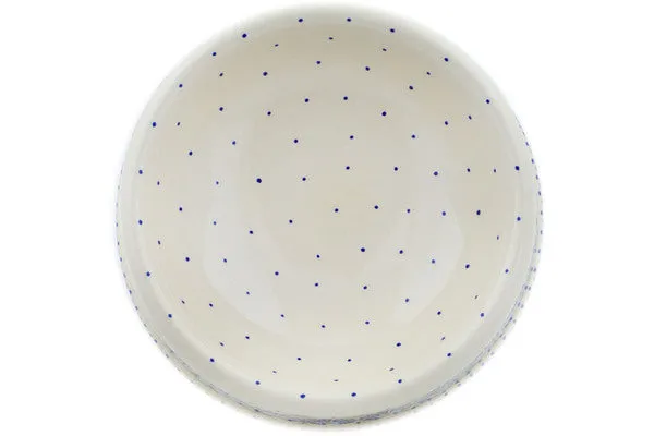 Polish Pottery 8" Pet Bowl Tail Feathers