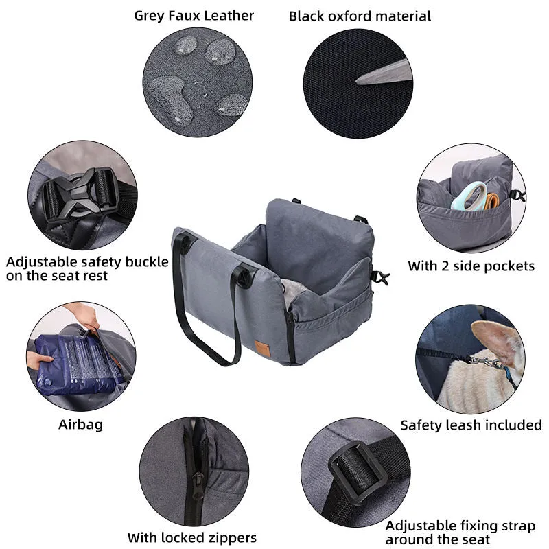 Portable Pet Dog Booster Car Seat Bed With Handle For Pet Dog Carriers Travel