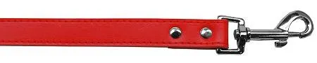 Premium plain pet leash 3-4" wide x 6' long Red