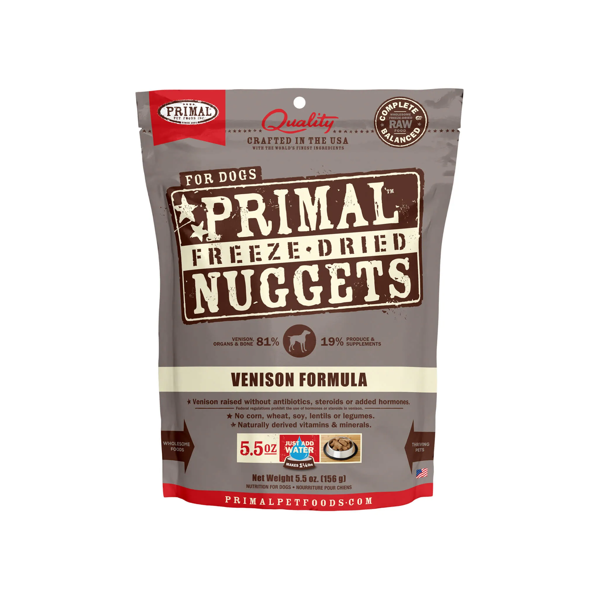 Primal Pet Foods Freeze-Dried Nuggets Dog Food